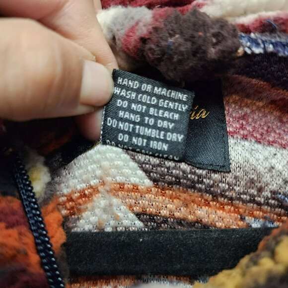 Marissa Olivia Sweater Aztec Multicolor High Pile Fleece1/4 Zip Pullover - Picture 4 of 9